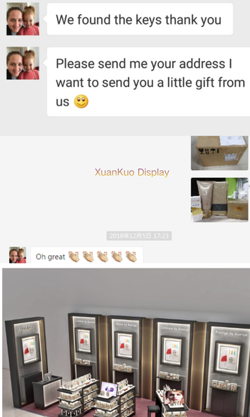 1custom curved luxury jewelry display showcase, canada jewelry shop project with client whatsapp positive feedback