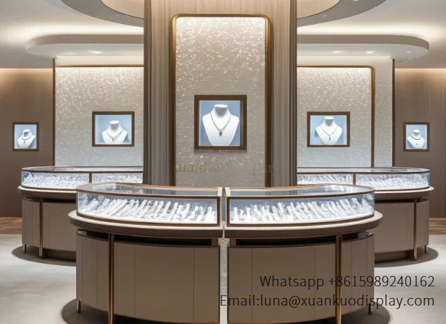 Custom Jewelry Display Cabinets for Luxury Boutiques| XuanKuo Display