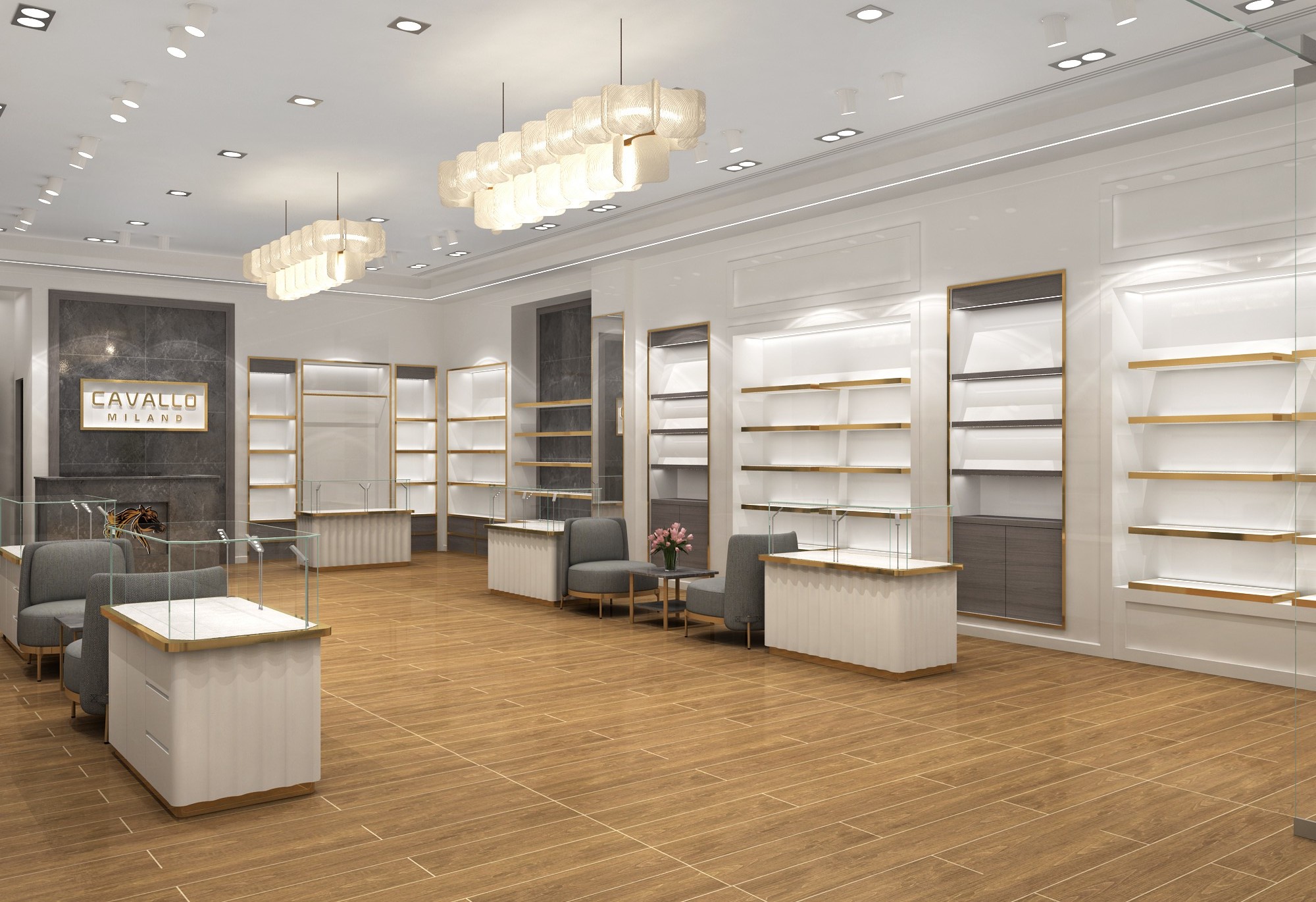 custom shoes and bags display cabinet for retail store (6)