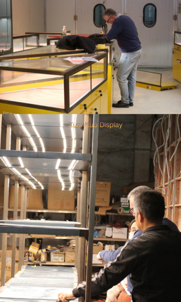 spain jewelry display showcase factory inspection