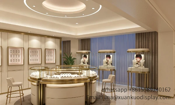 glass jewellery display cabinets 0524 (3)