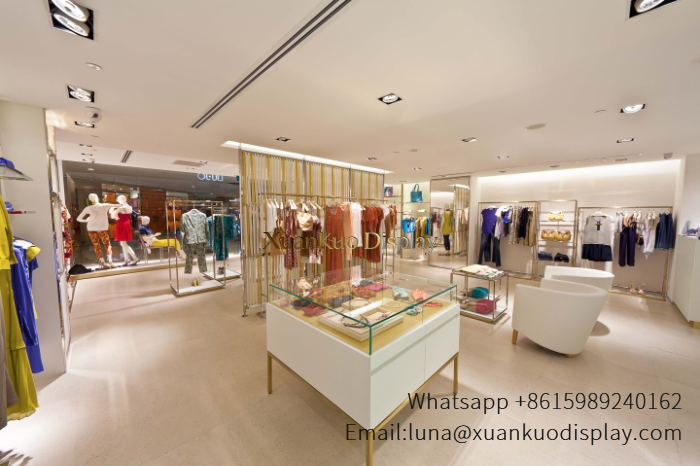 custom clothing display furniture luxury boutique full set