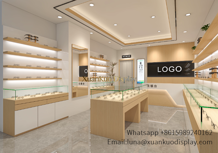 glass jewellery display cabinets minimalist light wood eyewear display cabinet full set for small optical store