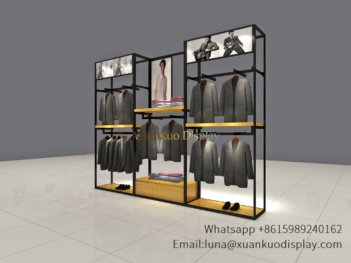 retail display furniture metal suit display rack